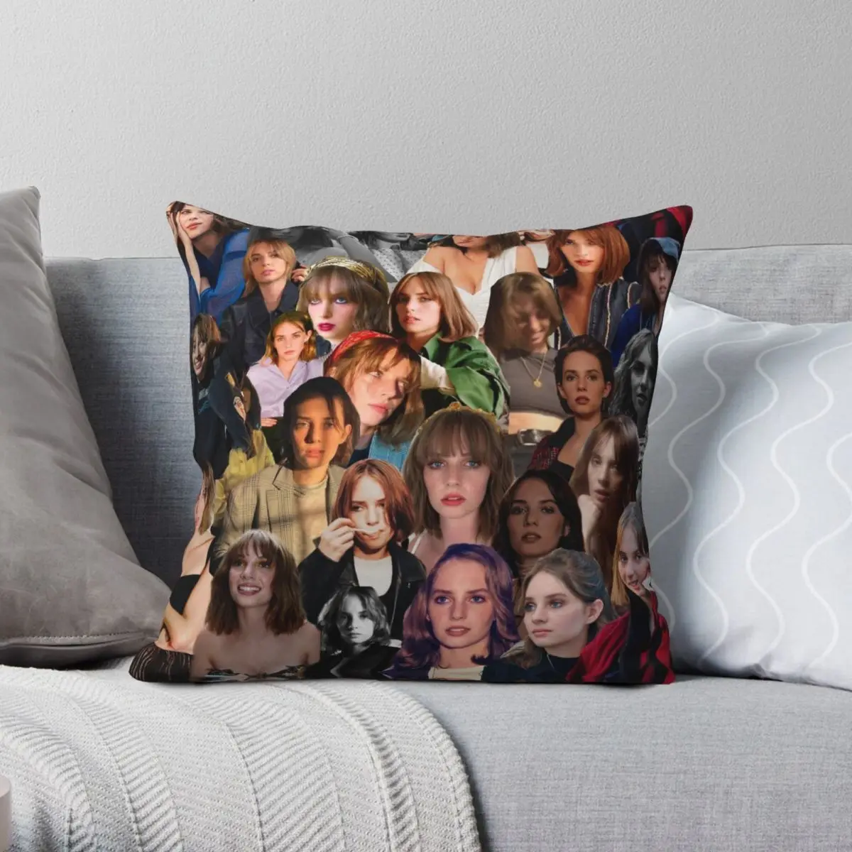 Maya Hawke Jo March Little Women Pillowcase Polyester Linen Velvet Creative Zip Decor Car Cushion Cover