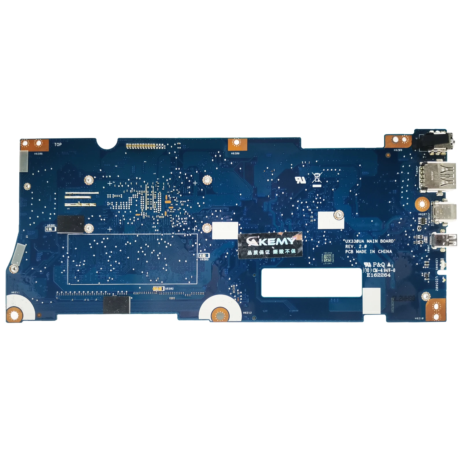 UX330UAR Mainboard For ASUS UX330U UX330UAK UX330UA Laptop Motherboard I3 I5 I7 8th Gen CPU 8GB RAM 100% Test OK