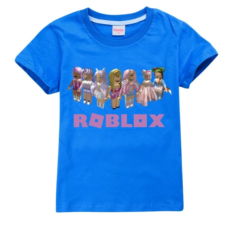 الصيف شعبية Roblox الطفل تي شيرت صبي فتاة طباعة الكرتون الترفيه قصيرة الأكمام قمم تي شيرت مضحك المتضخم الطفل القماش هدية