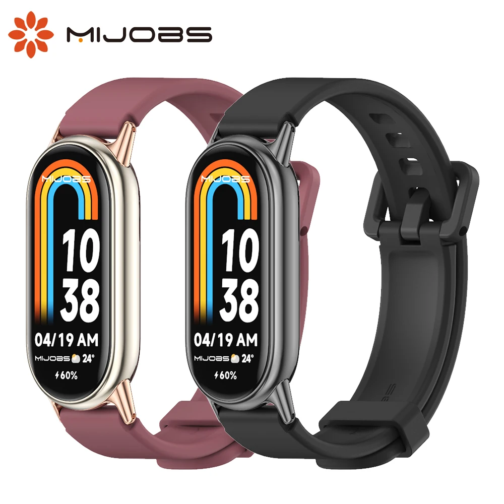 Mi Band 8 Silicone Strap for Mi Band 9 for Xiaomi Smart Band 8 Bracelet Watch Band Miband 8 9 Wristbands Replacement Accessories