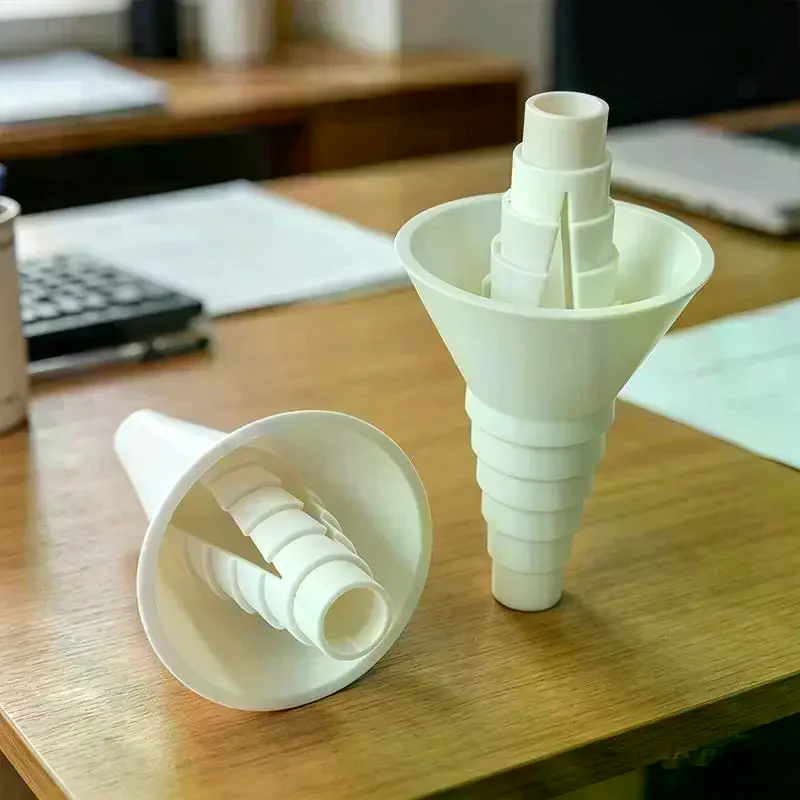 Universal Bottle Emptying Kit - Reusable Liquid Transfer Connector With No Waste Funnel Adapter, Compatible With Soap, Shampoo