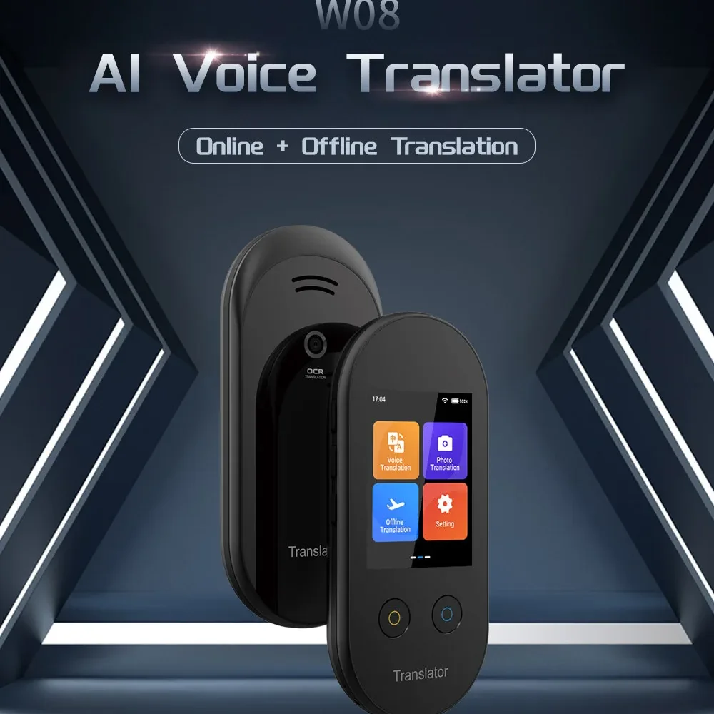 Protable Multi-Language Translator 100+ Languages WIFI Recording Translation 2.4 TouchScreen With offline Photo Translation