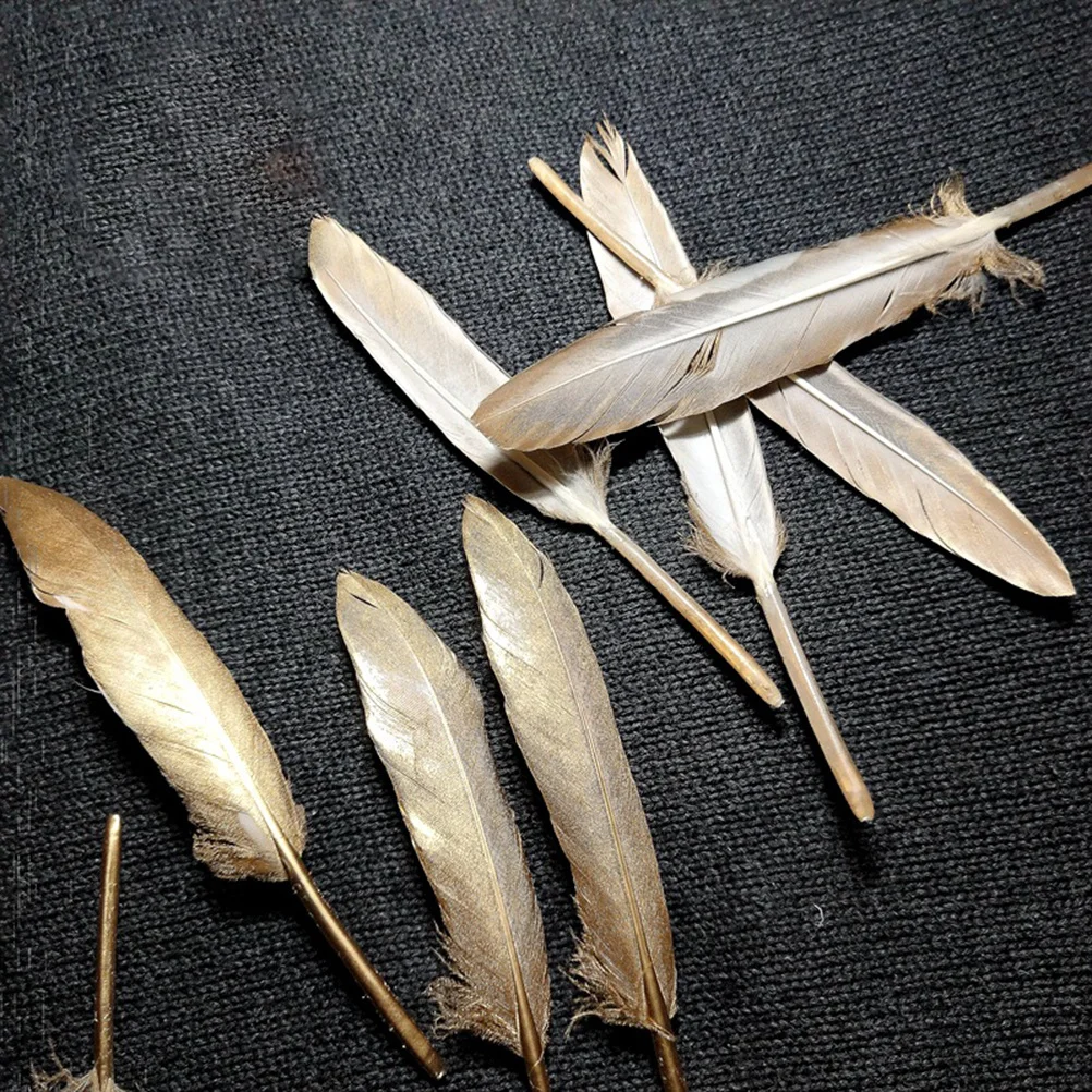 

Golden 50 Pcs 10-15cm Natural Decorative Duck for DIY Beauty Craft Jewelry Making Garment Accessories