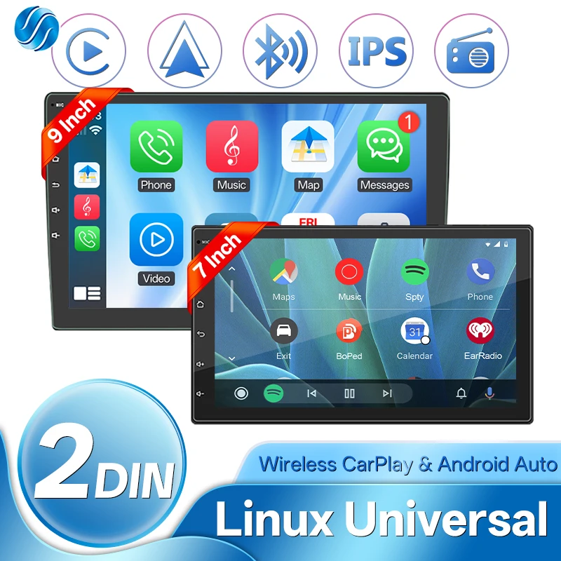 Hippcron 2 Din 7" 9…