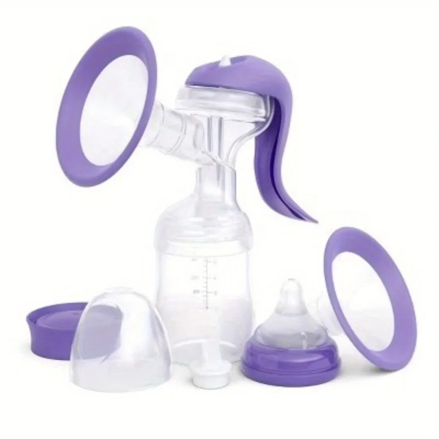 Manual Breast Pump ERGONOMIC HANDLE- Easy-express handle design to reduce hand fatigue