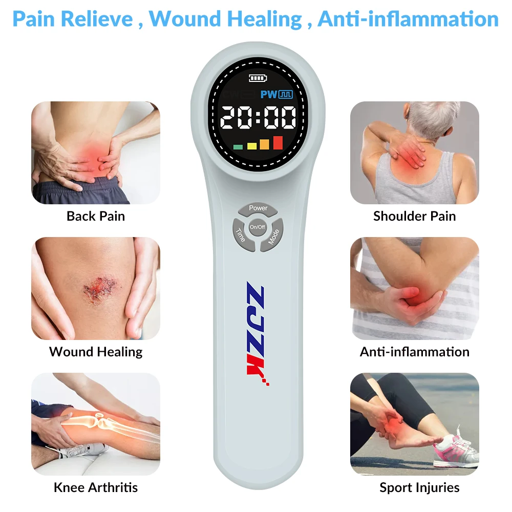 

Soft Tissue Laser Therapy for Pain and Inflammation Handheld Red NIR 1760mW 4x980nm+4x810nm+16x660nm 24 Diodes on Aliexpress