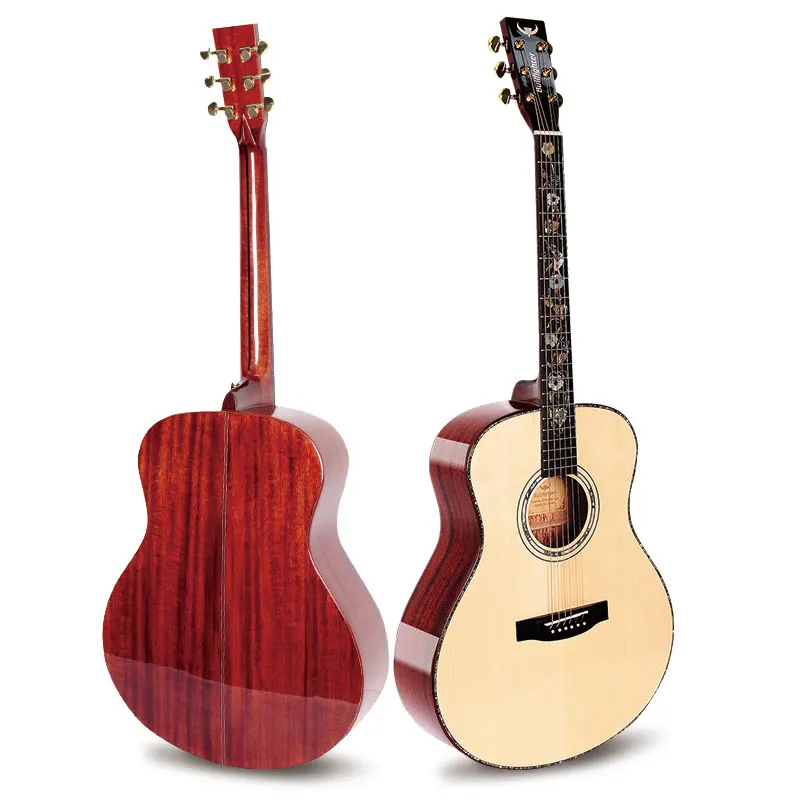 

Bullfighter D7A Professional All Solid Spruce Wood Customize Fretboard 41inch Acoustic Guitar