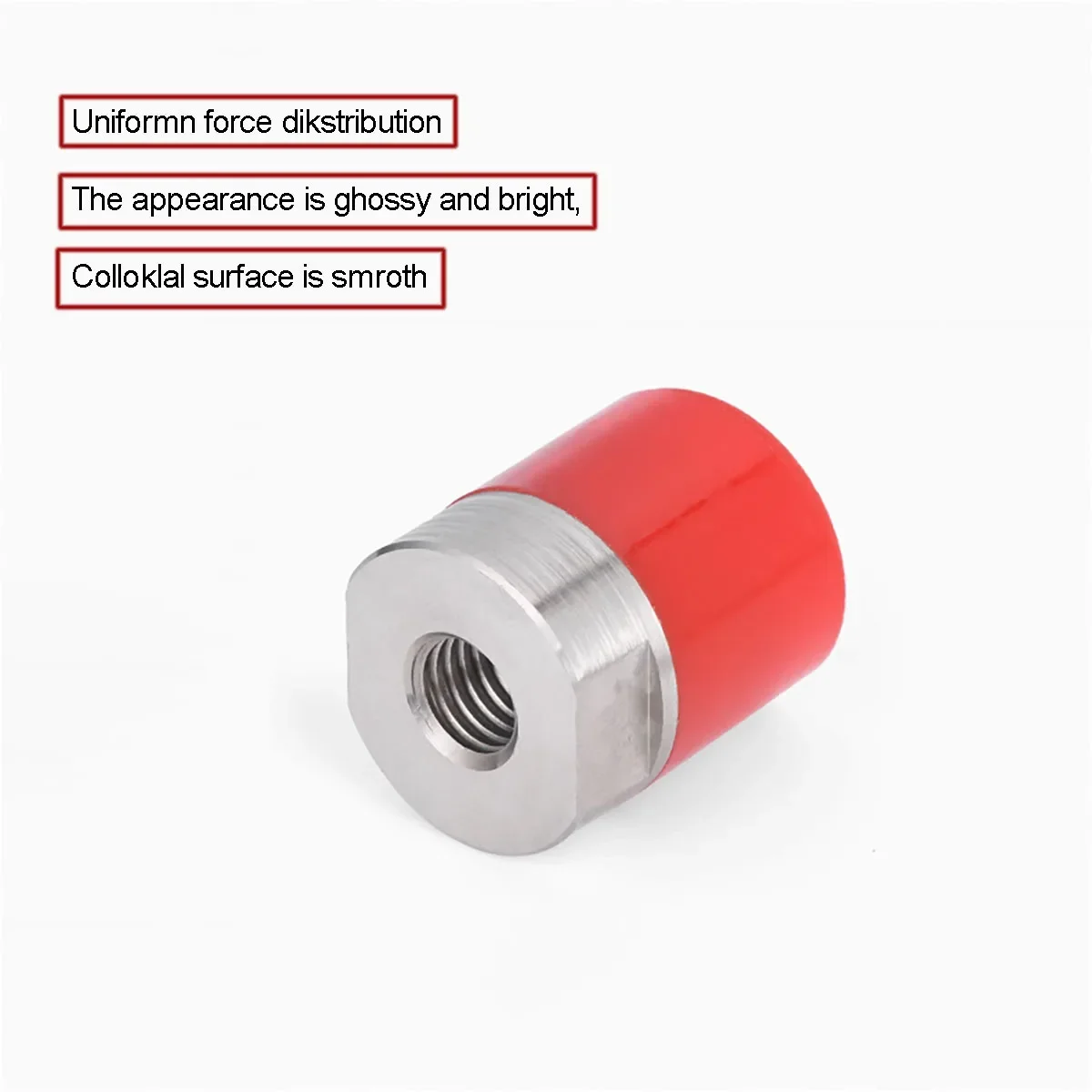 50A polyurethaan ingekapselde moeren - roestvrijstalen binnendraad anti-botsing, schokabsorberende drukblokken M4-M10