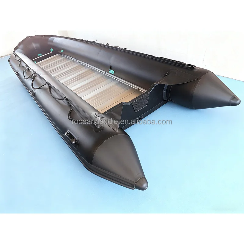 CE 인증 고품질 블랙 접이식 인플레이터블 보트 7-12미터 유럽 구조용