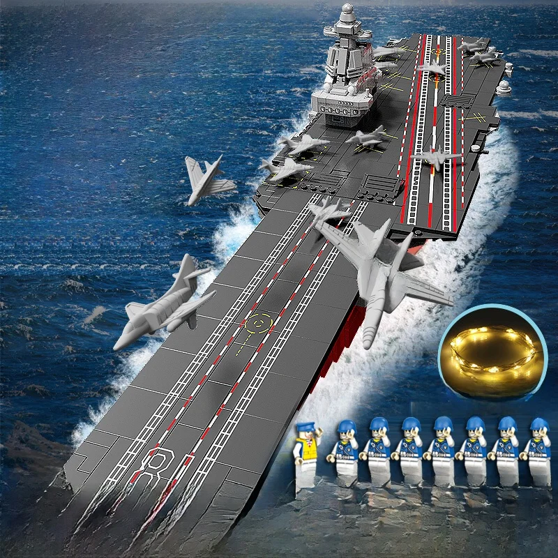 

Конструктор-головоломка Eonal: Модель авианосца для мальчиков от 2 до 6 лет, сборная модель военного корабля
