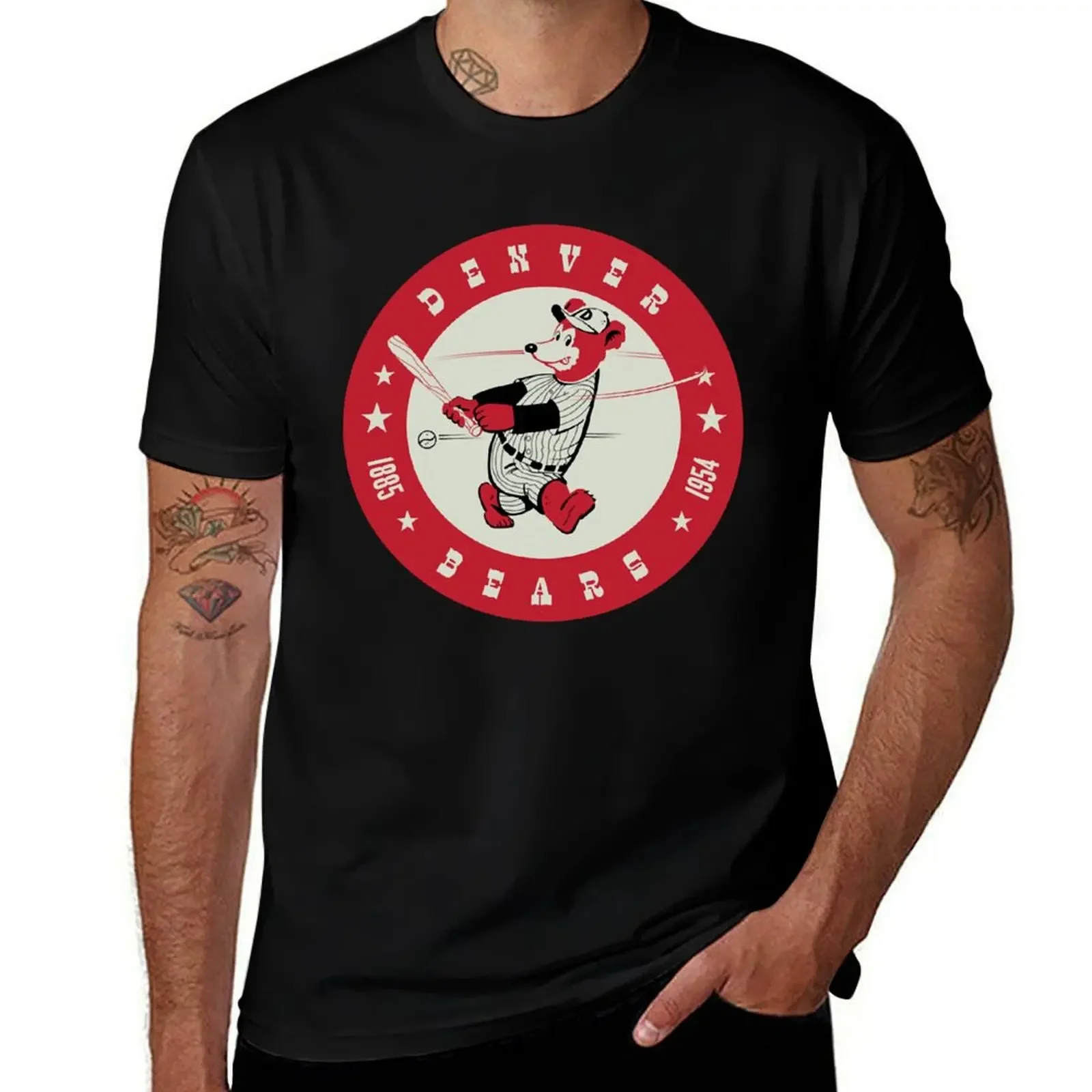 Denver Bears vintage crest T-Shirt customizeds cute clothes street wear anime men clothings