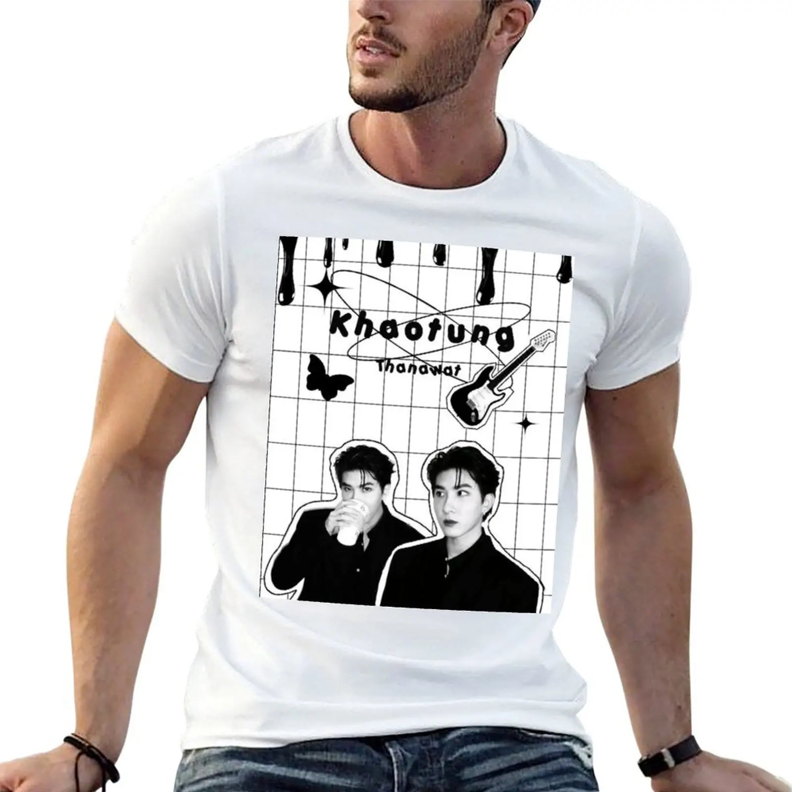 First Khaotung T-Shirt Lightweight Casual Summer T-Shirt