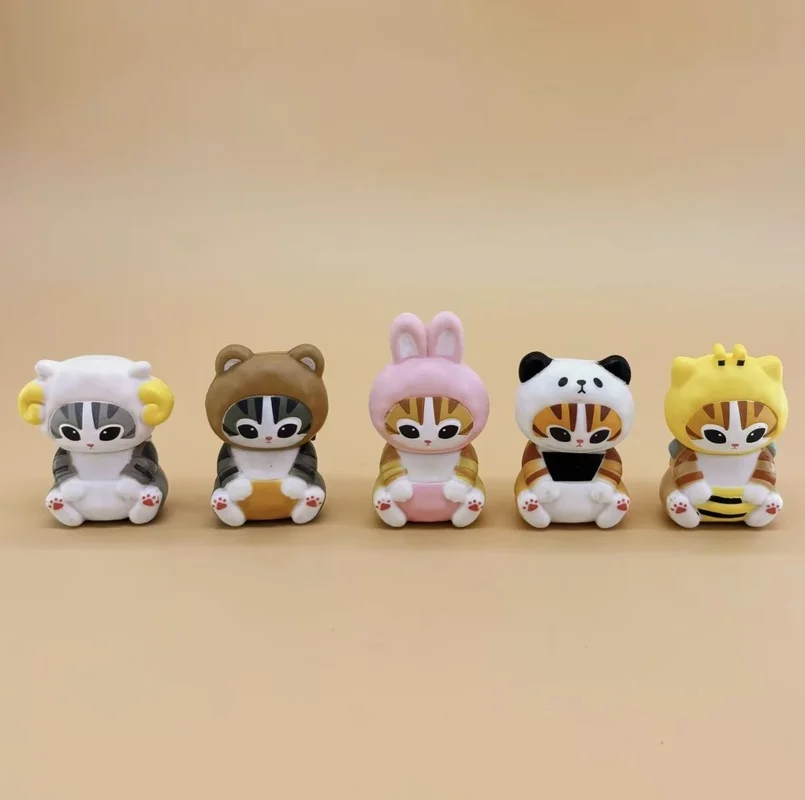 

Набор экшн-фигурок Mofusand, милая модель из ПВХ, слепая коробка, магнитная наклейка на холодильник, украшения, игрушки, подарок на день рождения