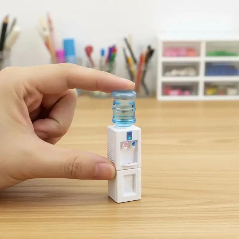 Realistic Lifelike Mini Water Dispenser Miniature Food Play Model Small Ornament for Dollhouse Home Desktop Decor Kids Toy