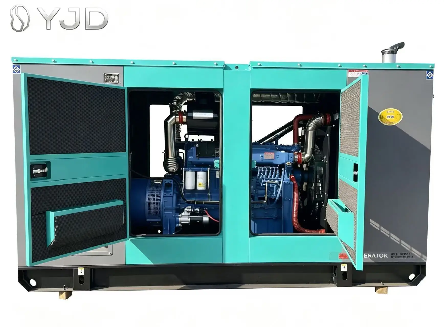 We-ifang Engine HWP318ZLD 318KW 400KVA Water Cooled Open Frame Super Silent Low Noise Diesel Generator 50Hz 1800 RPM 220V
