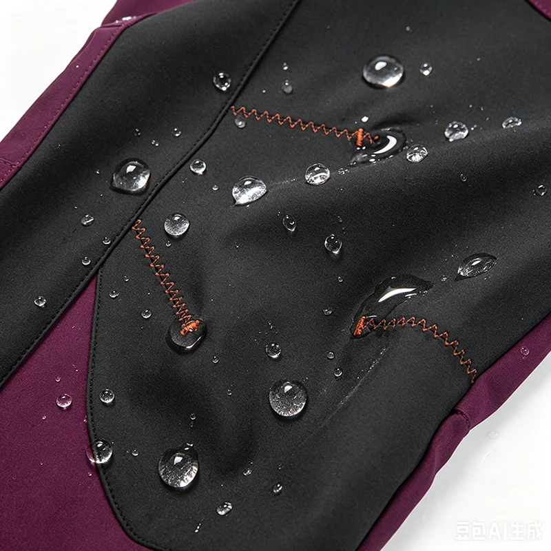 JNLN Women Winter Fleece Pants Warm Waterproof Hiking Pants Outdoor Camping Climbing Skiing Soft Shell Windproof Rain Trousers