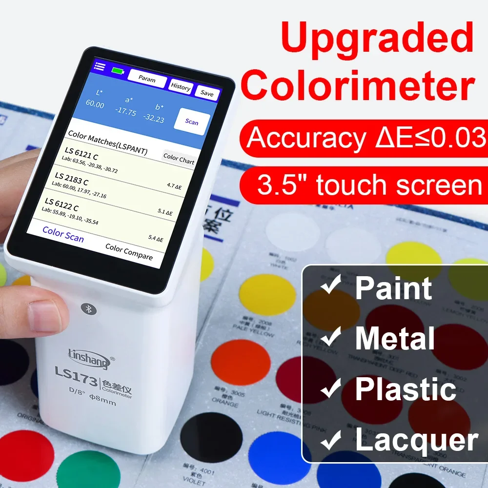 RTS LS173 D/8 Colorimeter for Colour Measurement Portable Colorimeter for Paint Colormeter Digital Color Meter