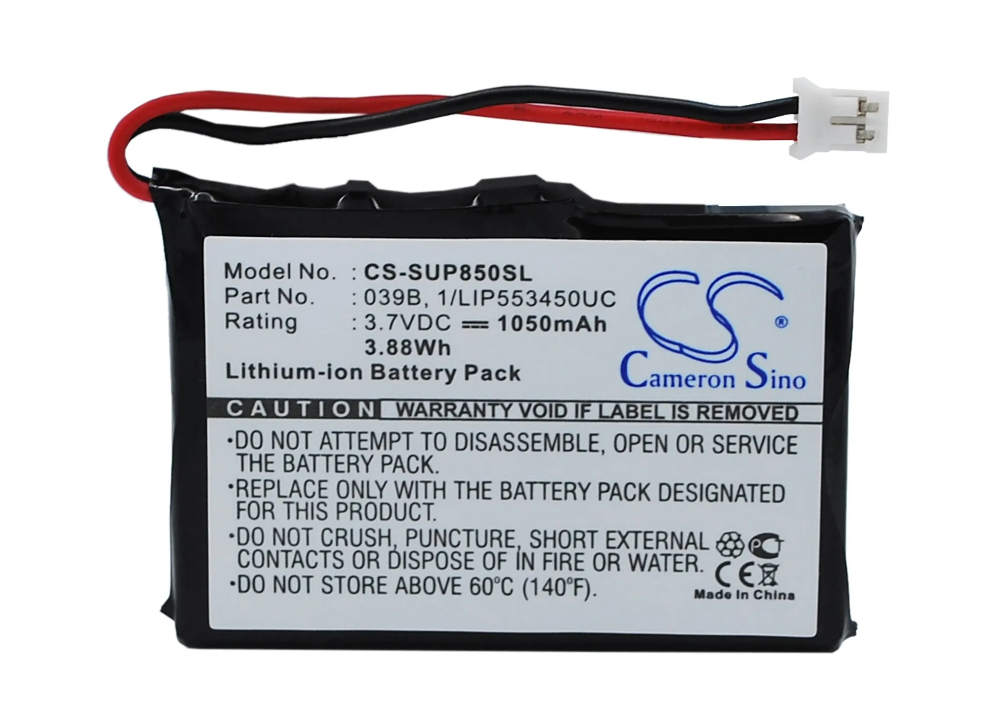 

Li-ion GPS, Navigator Battery for Microtracker Sureshotgps,3.7v,1050mAh,8800 8850 1110-1 SMS GPRS 01-065-0624-0 01-065-0625-0