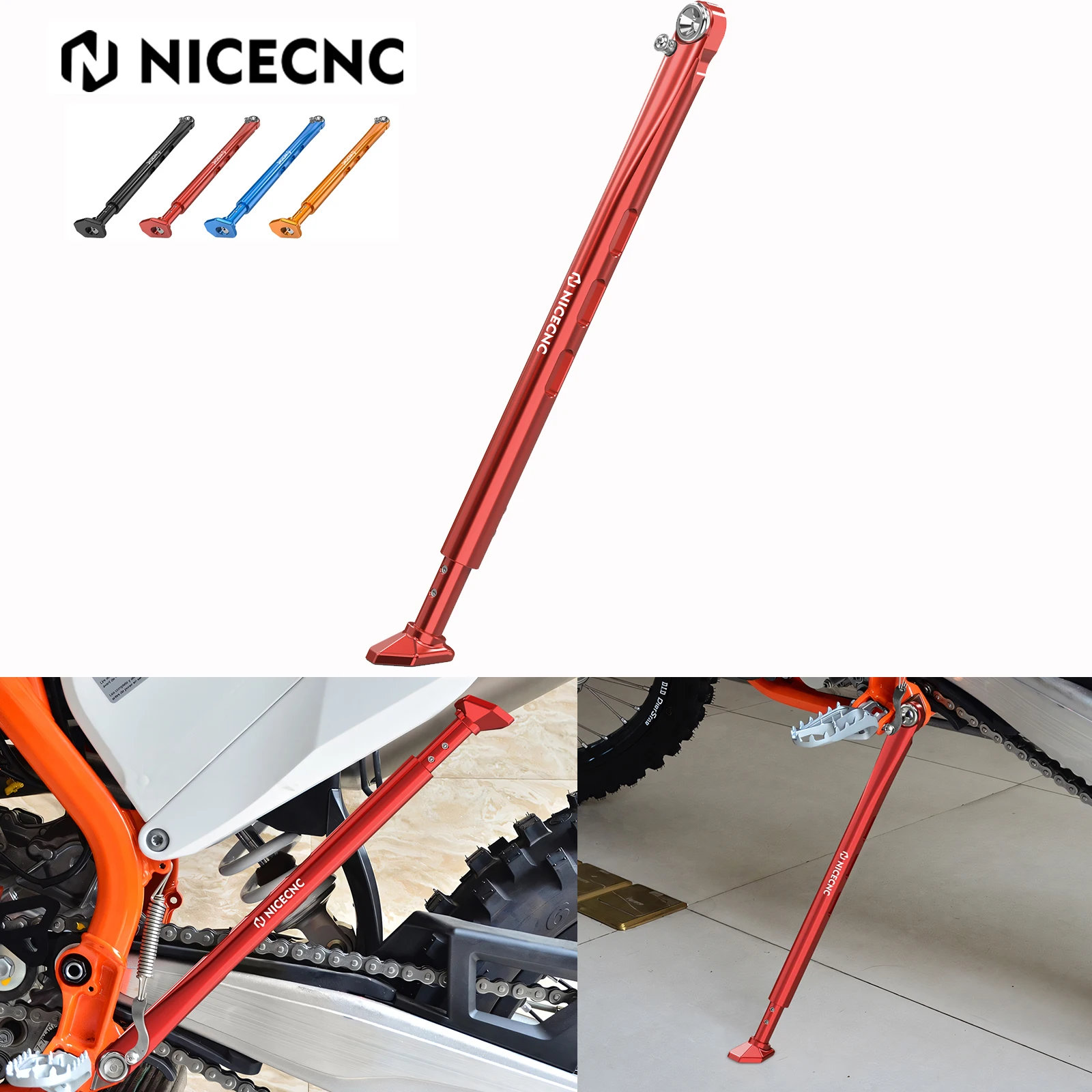 

For GasGas EC EX 300 125 150 200 250 250F 350F 450F ECF EXF 2021-2023 Adjustable Kickstand Sidestand Aluminum Lowering Links