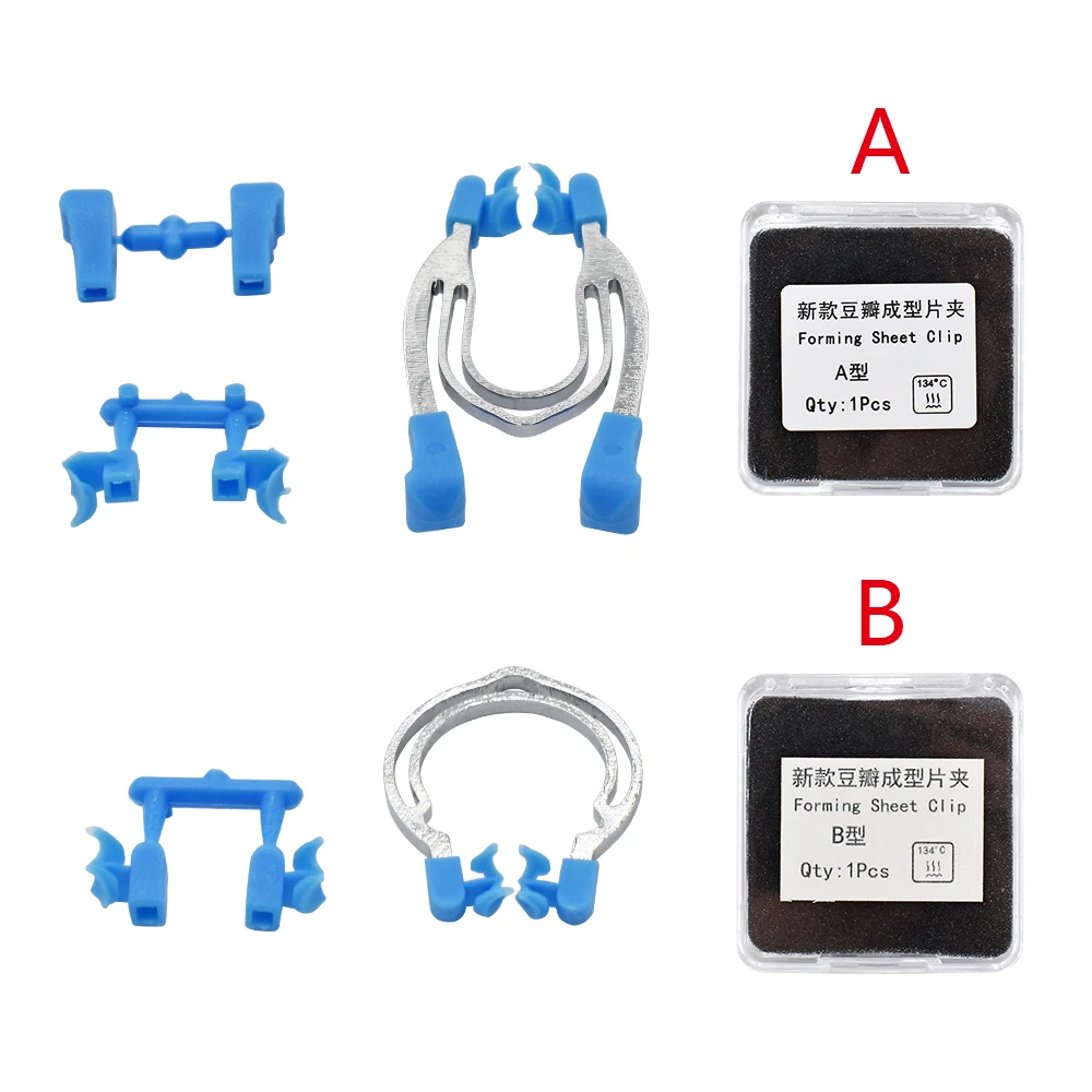 Autoclave Dental Matrix Sectional Contoured Matrices Clamps Wedges Metal Spring Clip Rings Dentist Tools Dental Lab Material