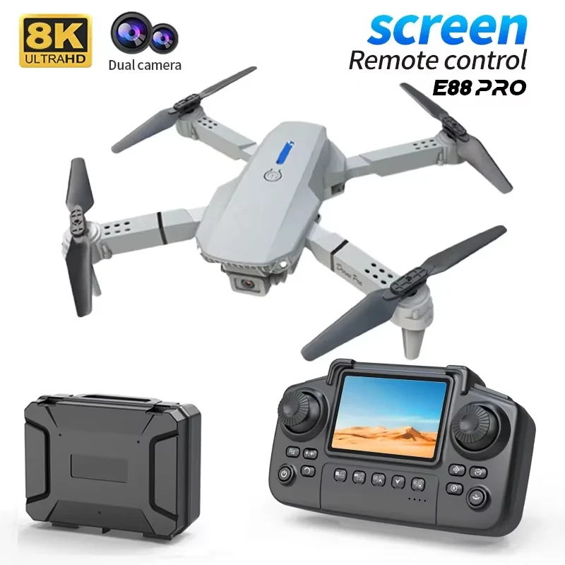 2026 Nieuwe E88 Opvouwbare Drones GPS 8 K HD Dual Camera Borstelloze Motor Obstakel vermijden RC Quadcopter Speelgoed Geschenken voor Android IOS - afbeelding 1