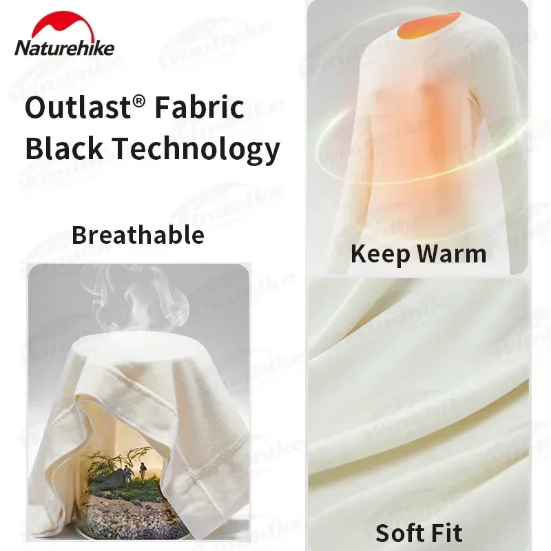 Nature hike warmer dünner Thermo-Unterwäsche anzug überdauern®Weiche atmungsaktive Outdoor-Camping-Sport bekleidung 5 ℃ ~ 15 ℃ Männer Frauen warme Unterwäsche