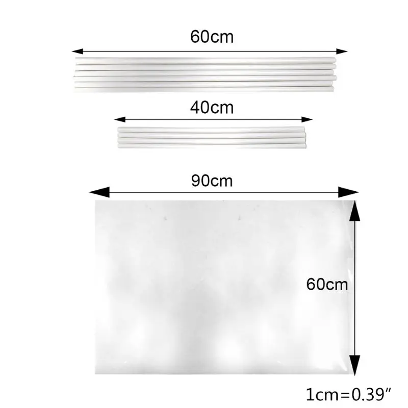 Sneeze Guard Desk Shield แผงกั้นโปร่งใสแบบพกพาและใส D46B