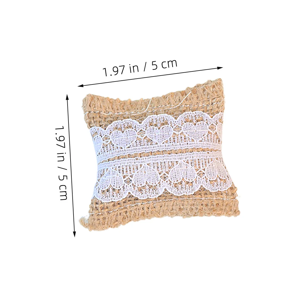 6Pcs Mini House Pillows Soft Textured Cushions for Dollhouse Furniture Decor Modern Simulation Interior Accessories