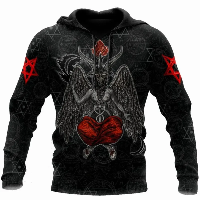 

Skull Men Hoodies Retro Style Jackets 3D Print Sweatshirts Coat Autumn Fashion Hip Hop Street Trend Leisure Comfortable Pullover