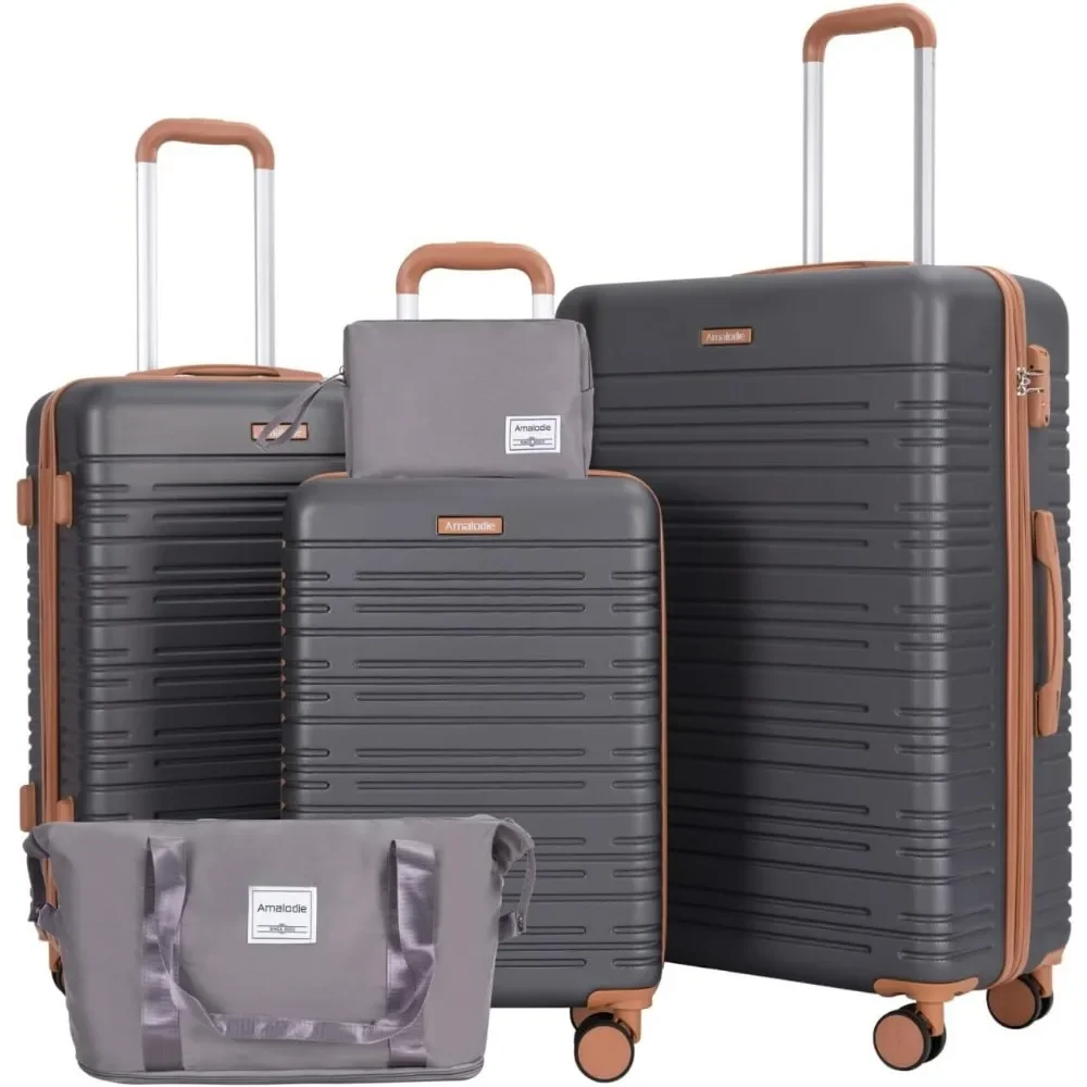 

Luggage Sets 3 Piece,Suitcases with Double Spinner Wheels and TSA Lock,Hardcase 3 set Luggage with Travel Duffle Bag,Carry On Lu