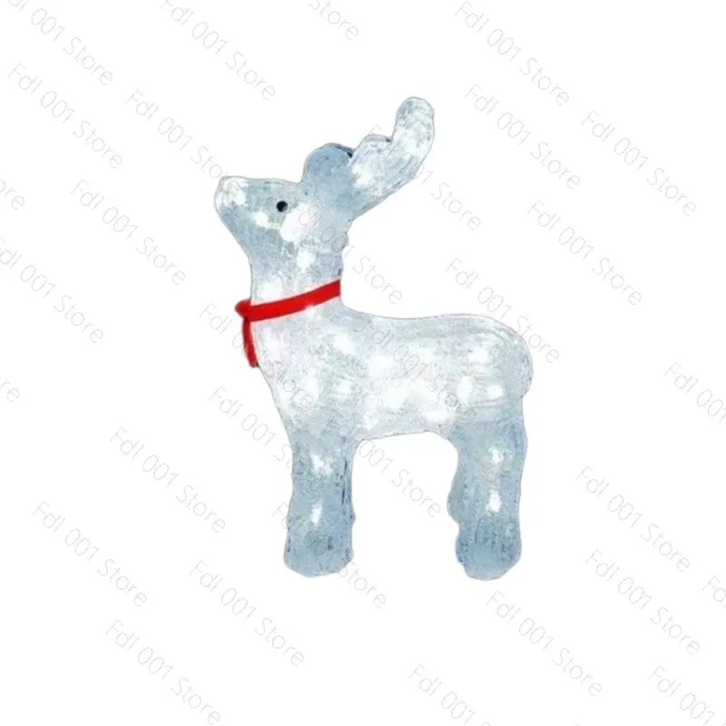 Christmas Reindeer Decoration Acrylic Sculpture for Mall Display