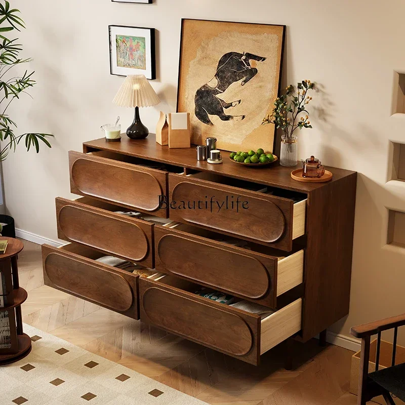 خزانة صدر على طراز العصور الوسطى D25 من الخشب الصلب، خزانة تخزين لغرفة النوم الأمريكية القديمة SSS #2