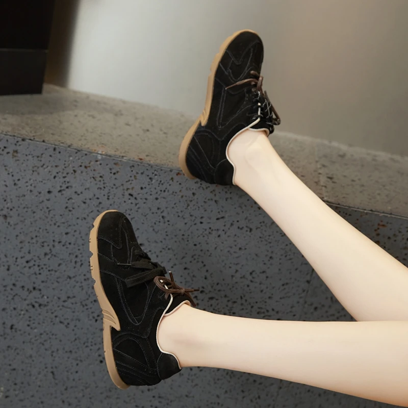 AIYUQI Damen-Sneaker 2026 – Neue rutschfeste deutsche Trainingsschuhe für Damen, flache, große Größen, aus echtem Leder, Laufschuhe für Frauen – Detail 22
