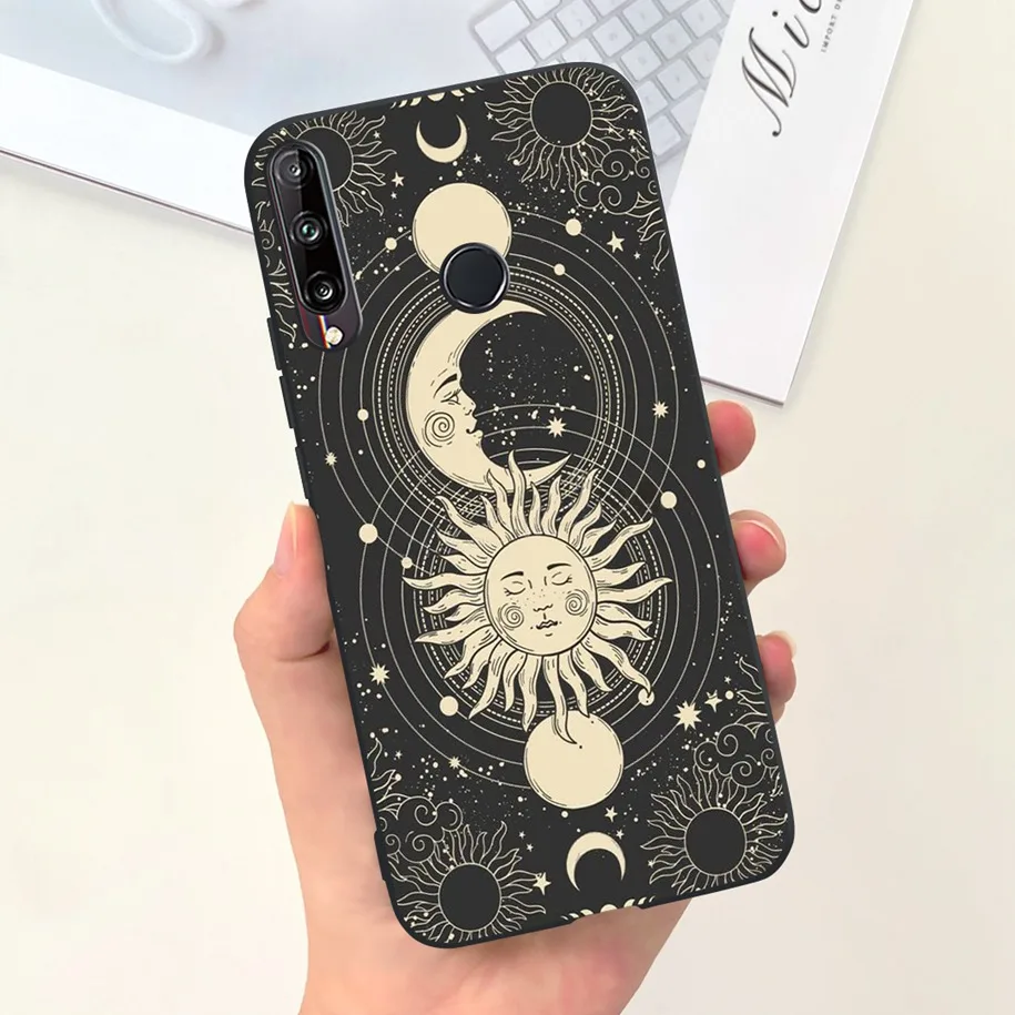 For Huawei Y7p Case ART-L28 ART-L29 Fashion Marble Flower Soft Silicone Phone Cover For Huawei P40 Lite E Honor 9C AKA-L29 Coque