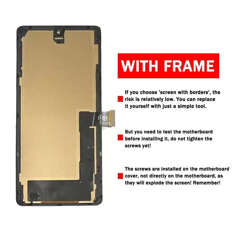 TFT New GP4BC, GE2AE, GFE4J Premium Lcd For Google Pixel 7 Pro Display Touch Screen Digitizer Panel Assembly With Frame