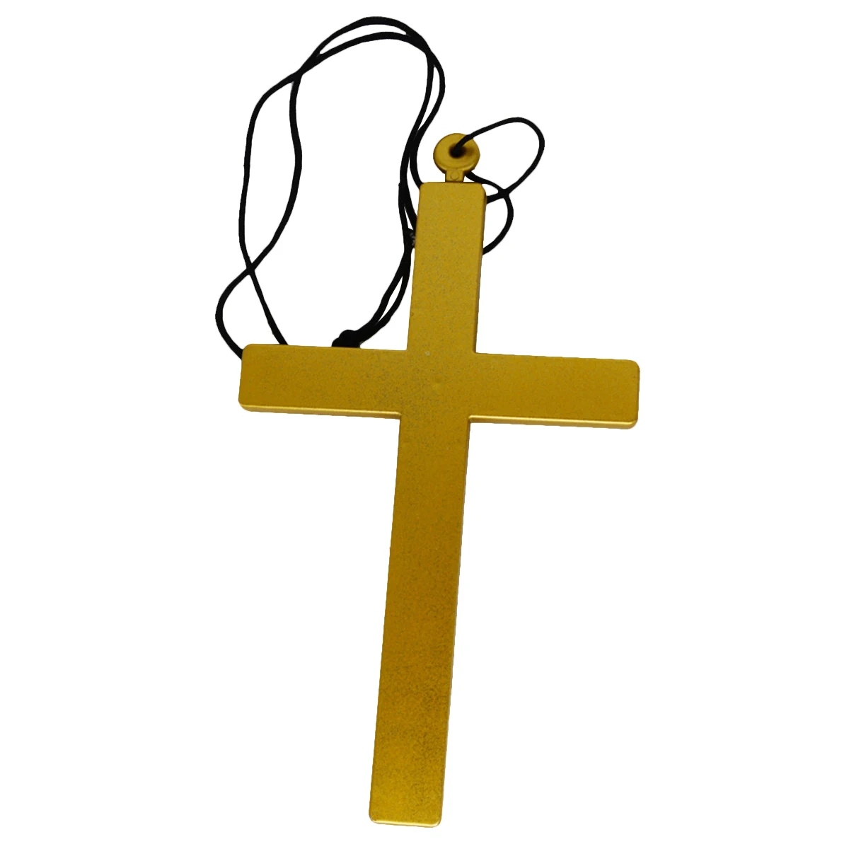 

5pcs Golden Plastic Priest Monk Accessory Halloween Party Favors Prayer Beads Decoration Lightweight