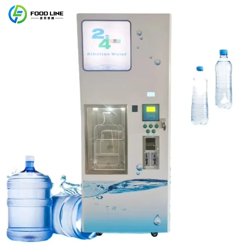 Customized Coin Bill Credit Card Operated Purified RO Water Vending Machine Commercial Alkaline Water Vending Machine for Sale