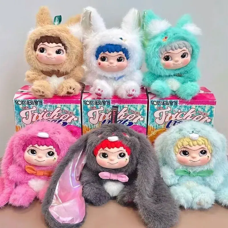 

Wakiku Fox Rabbit Trickster Diary Blind Box Bag Charm Doll Toy Gift For Girls Trendy Collectible Figurine Blind Bag
