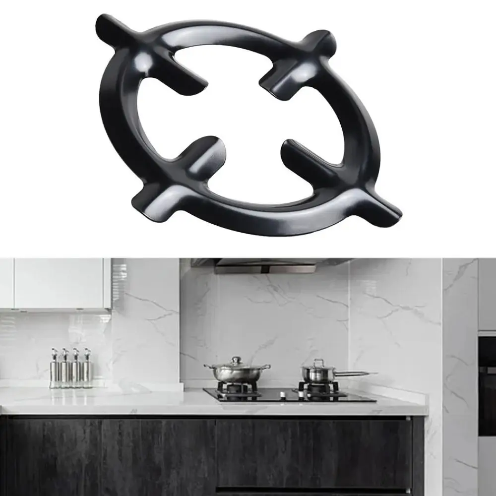 Kitchen Cookware Parts Black Moka Pot Shelf Iron Extended Stand Gas Stove Ring Stable Universal Burner Range Reducer Camping