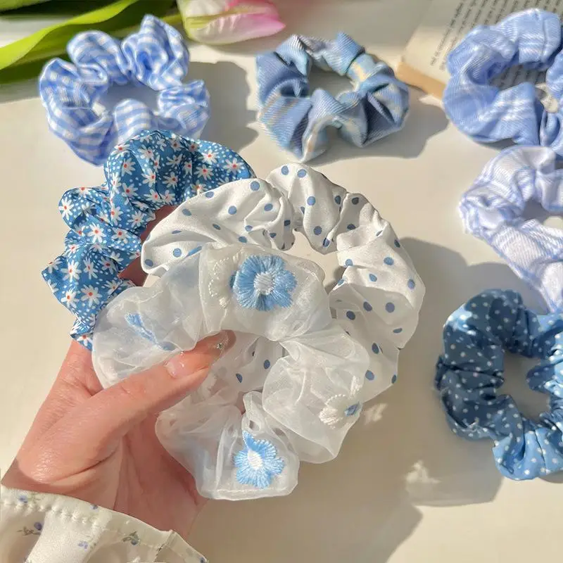 10er-Set elastische Haargummis für Damen und Mädchen, für den täglichen Gebrauch, für Pferdeschwänze und Duttfrisuren, Haar-Accessoires, niedliche Kopfbedeckungen, elastische Haarbänder – Detail 1