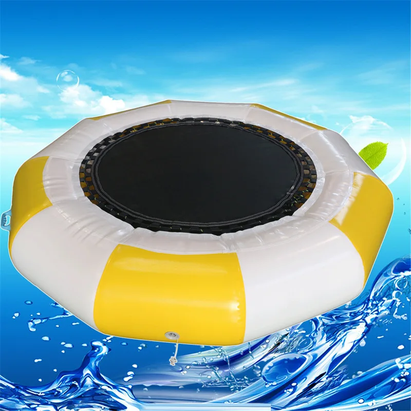 Inflatable Swim Pools Floating Platform Dock Pvc Inflatable Water Trampoline Slide Platform