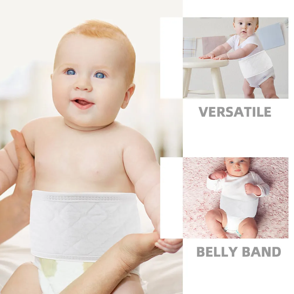12pcs Baby Belly Newborn Navel Cord Cover Abdominal Protective Wrap Breathable Soft Baby Strap Child Belly Protector