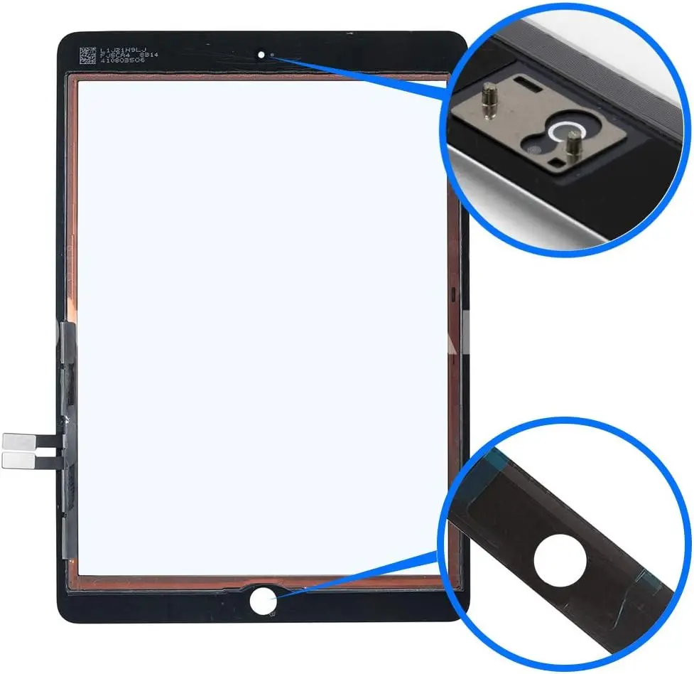 LCD Outer Touch Screen For iPad5 iPad6 5th 6th 2017 2018 A1822 A1823 A1893 A1954 Touch Screen Digitizer Sensor Outer Glass Panel