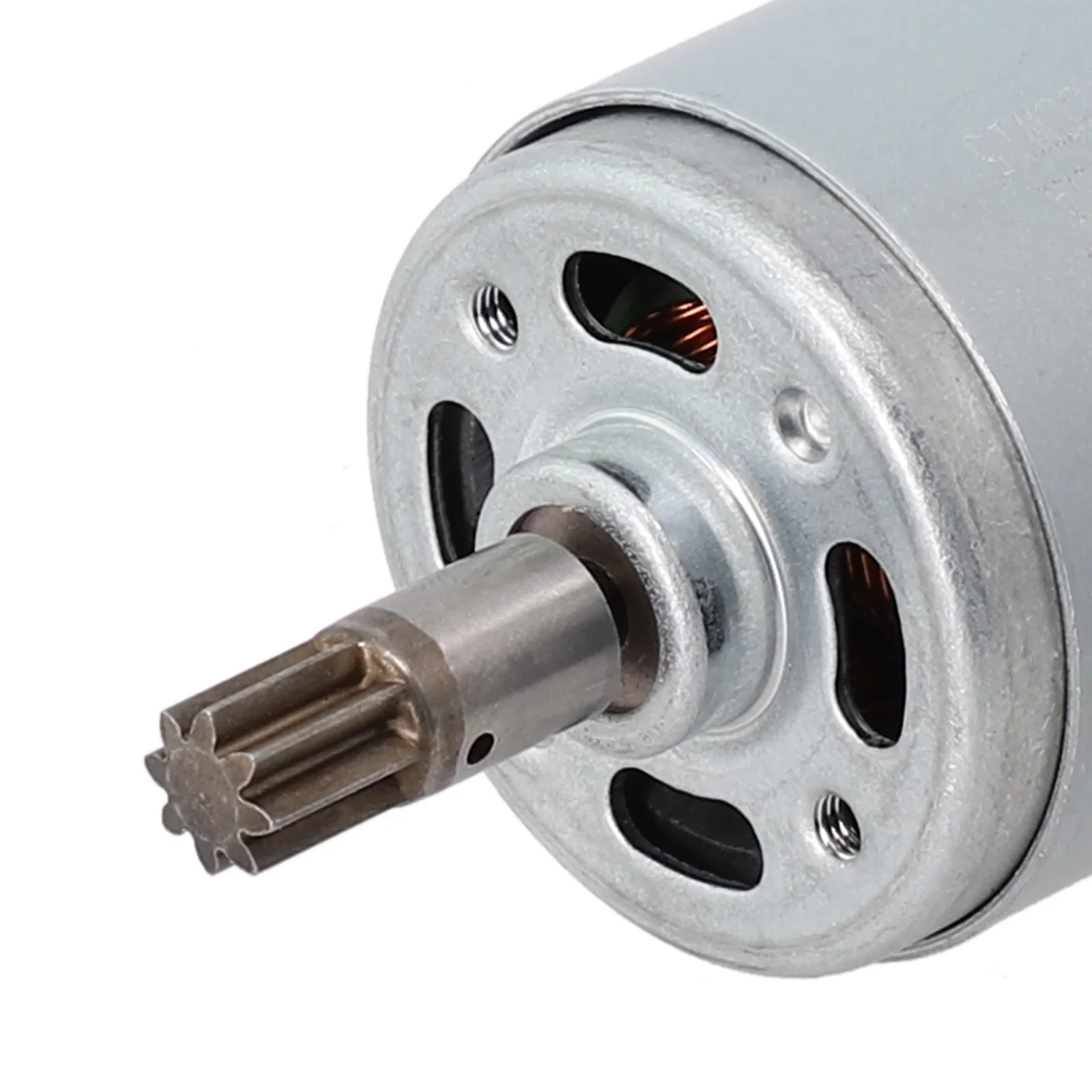 Long lasting 18V 8 Teeth Motor RS550VD6532 H3, High Reliability, Silver color, Suitable for WORX WX390, WU390 9, WX390 31