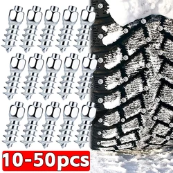 Tachuelas antideslizantes para neumáticos de coche, clavos para motocicleta, camión, todoterreno, 10/50 piezas