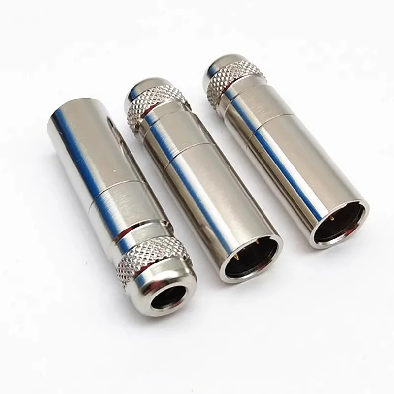 3/4/5/6pin Mini XLR Aviation Connector Female Plug Male Socket Zinc Alloy+copper pins for MIC Microphone Audio Video Connecting