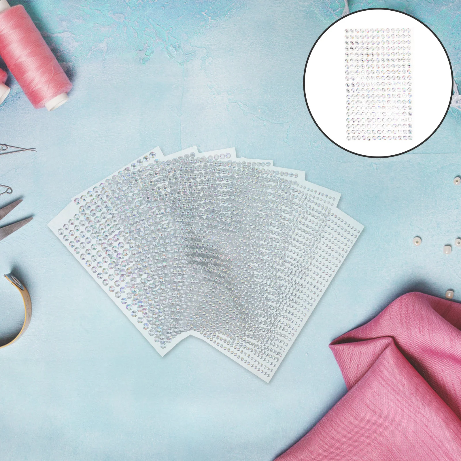 

Diamond Stickers Diy Acrylic Gemstone Craft Decals For Phone Case Decor Rhinestone Adhesive Sheets Sticky