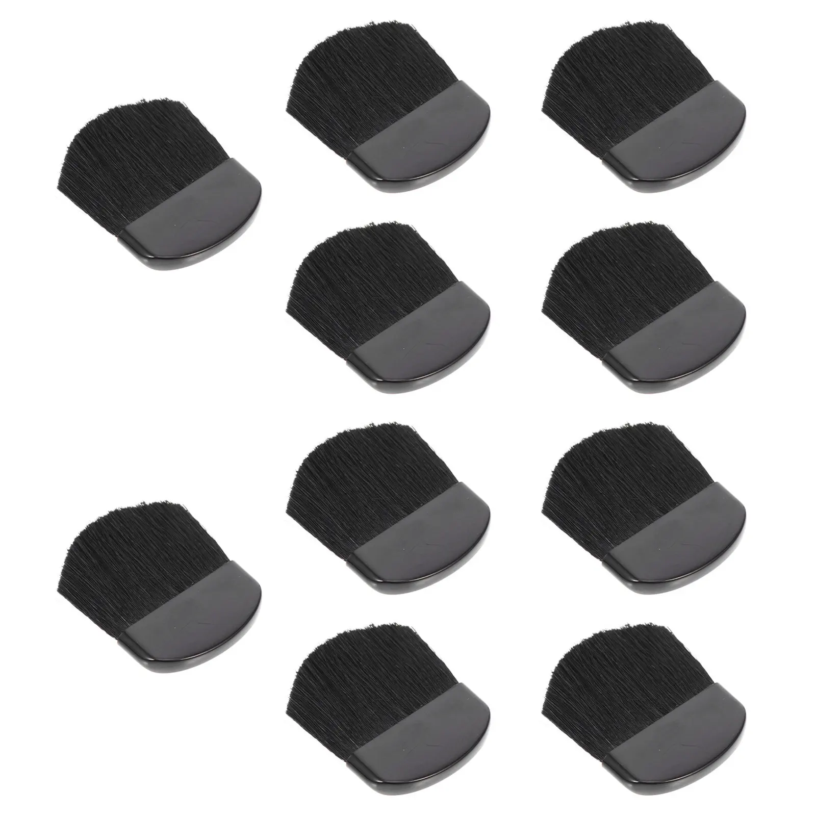 10Pcs Painting Brush Set Wood Handles Fiber Bristles for Watercolor Gouache Oil Art Kids Crafts DIY