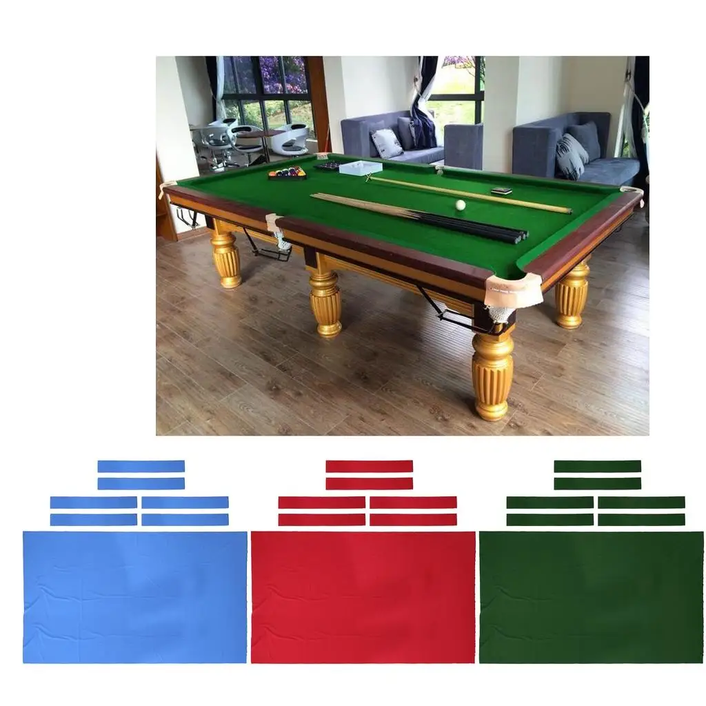 9ft Pool Table Felt Replacement 0.6mm Premium Billiard Cloth Fabric, Durable Fuzz Free Fitting for 8ft 7ft Professional Table