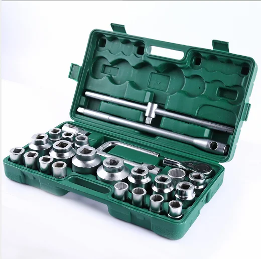 

3/4''-1'' DR 26pcs Box Socket Auto Repair Tools Impact Socket Set Heavy Duty